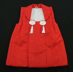 inagoya■待望の新入荷☆3歳 女の子用【被布コート単品】うさぎ coat for girls ポリエステル 着用可 中古品 七五三 前撮り z0248nc