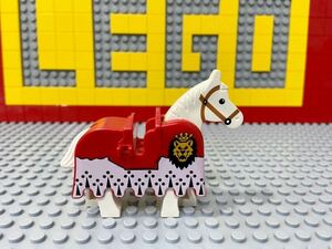 ☆装甲馬☆ レゴ　動物ミニフィグ　馬　ロイヤルナイト　ライオンナイト　( LEGO 人形 甲冑 お城シリーズ　B112101