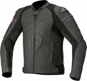 サイズ US 40 / EU 50 - ブラック/ブラック - ALPINESTARS アルパインスターズ GP プラス R v3 Rideknit レザー ジャケット