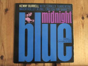 オリジナル / Kenny Burrell / ケニーバレル / Midnight Blue / ブルーノート / Blue Note / BST 84123 / NY / 耳 / VAN GELDER / US盤