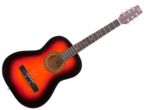 アコースティックギター フォークギター 楽器 アコギ カントリーギター 入門者 弦 ギター ギター 初心者 アコギ オレンジ MU005