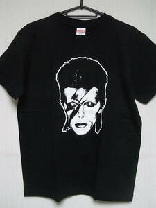 即決★新品ロックＴシャツ★デヴィッド・ボウイ★DAVID BOWIE★ALLADINE SANE★ブラックボディ×ホワイトプリント★S/M/L/XLサイズ対応可能