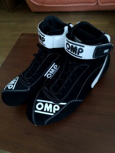 新品　OMPレーシングシューズ　スエード革　黑　サイズ（44）26〜26.5Cm