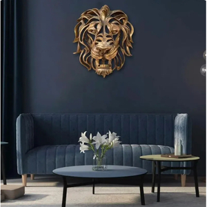 ライオン ウォールアート 立体 壁 リアル 装飾 彫刻 クール 動物 壁掛け 室内 インテリア 内装 獅子 迫力 ゴージャス ウォールデコ