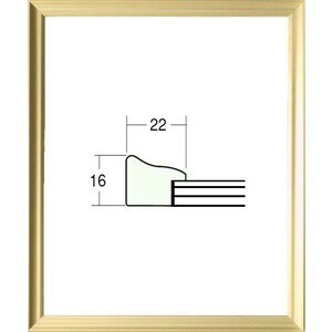 デッサン用額縁 木製フレーム 5652 半切サイズ ゴールド