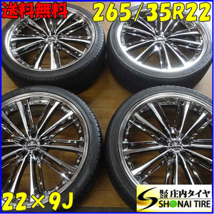 ■4本SET!■NO,B5570■会社宛 送料無料■265/35R22 ×9J■NEXEN■夏 クレンツェ Kranze ACUERDO アクエルド アルミ ベンツ GLC アウディQ5