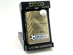 未使用 ZIPPO ジッポー 限定品 サッカー 日本代表 JFA ブラス ライター