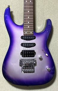 Charvel by Jackson CDS-055 3tone Purple SSH MOD ～ Rear PickupをhumbuckingとSingleにVol.Tap切替機能付 Silver Parts : Japan Vintage