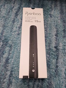 0604u0812　Ryanboo コードレスヘアアイロン USB充電式ヘアアイロン 持ち運び用ヘアアイロン 3段階温度調整 MAX200℃ 15mm (Black)