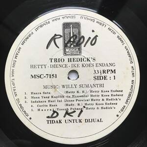 LP Indonesia「 Trio Hedick