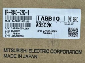 【新品未使用!MITSUBISHI/三菱電機】型番：FR-F840-22K-1 ファン・ポンプ用インバータ ミツビシ FREQROL-F800シリーズ 三相400V`6ヶ月保証
