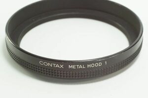 plnyeA011[並品 送料無料] CONTAX METAL HOOD 1 コンタックス 底部のネジ径は86ミリ　フード　リング