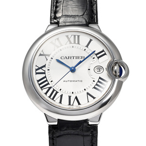 カルティエ Cartier バロンブルー LM W69016Z4 シルバーローマ文字盤 中古 腕時計 メンズ