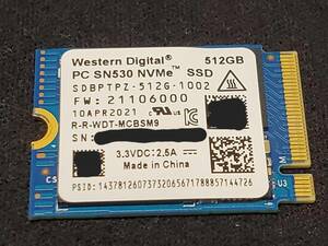 [Western Digital] NVMe SSD SN530 512GB Gen3 type 2230