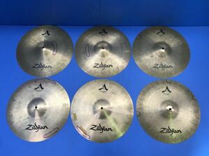 6【 Zildjian 】シンバル Rock CRASH 16/40cm 6枚セット 音楽機材 器材 打楽器 ドラム 120