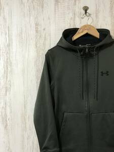 692☆【ジップアップ トレーニングパーカー】UNDER ARMOUR アンダーアーマー カーキ SM