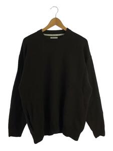 UNIVERSAL PRODUCTS◆セーター(薄手)/2/ウール/BRW/無地/223-60201/FELTED MERINO WOOL CREW