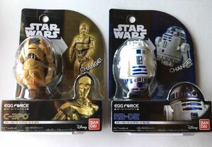 【BANDAI社製】STAR WARS エッグフォース C-3PO & R2-D2（新品未開封2個セット）