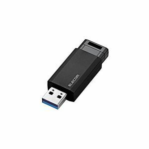 【新品】【5個セット】 エレコム USBメモリー/USB3.1（Gen1）対応/ノック式/オートリターン機能付/128GB/ブラック MF-PKU31