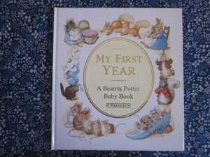 ピーターラビットと仲間たち*英語版*MY FIRST YEAR*BABY BOOK*赤ちゃん誕生記念成長の記録に◎1987年度版*超レア希少本