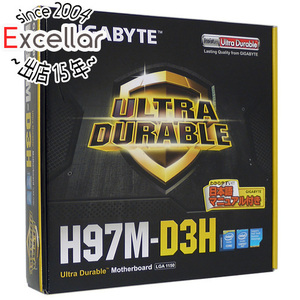 【中古】GIGABYTE製 MicroATXマザボ GA-H97M-D3H LGA1150 元箱あり [管理:1050022672]