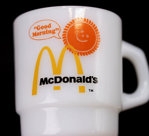 おすすめ！ ファイヤーキング マグ マクドナルド 未使用！ マック 耐熱 ミルクグラス コーヒー アメリカ ビンテージ ハンバーガー