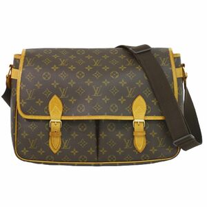 本物 ルイヴィトン LOUIS VUITTON LV ジベシエール GM ショルダーバッグ ポシェット ブラウン M42249