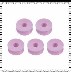 【31】新品 ホイール 6x18x7.3 mmミシン用 ピンク 5個入り ボビン
