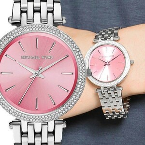 MICHAEL KORS [マイケルコース] mk3352 Darci silver ダルチ ダルシ ピンクダイアル レディース 腕時計