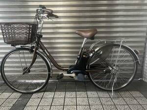 【Panasonic】電動アシスト自転車 ビビDX 26インチ ママチャリ 12Ah 内装3段　チョコブラウン 
