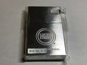 2【未使用】ラッキーストライク　ZIPPO　ジッポ　喫煙具 　コレクション　火花確認済み　本体のみ