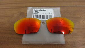 処分価格！★ ハーフジャケット 2.0用 カスタム偏光レンズ FIRE RED Color Polarized 新品 Half Jacket 2.0 