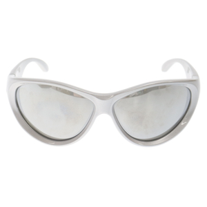 BALENCIAGA バレンシアガ 22SS ラップフレーム サングラス 眼鏡 BB0158S シルバー