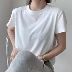 Alexander Wang  パフロゴ シュランケンtシャツ