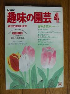 NHK 趣味の園芸　昭和59年　4月号