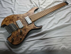 ibanezヘッドレスギター7弦 QX527-PB