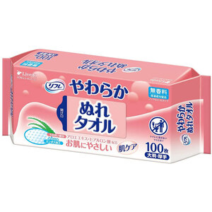 まとめ得 リフレ　やわらかぬれタオル　大判・厚手　１００枚入 x [4個] /k