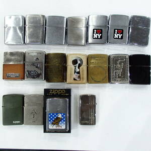 1円スタート激レア ZIPPO ジッポー レノマ ドクロ USA NY ヴィンテージ オイルライター まとめ 18点セット30493 11-2