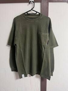 新品未使用 定価15,400円 Size 1 DESCENDANT HEADS LAYERD TEE 19AW 長袖Tシャツ ディセンダント 192ATDS-CSM16 OLIVE 日本製 正規店購入