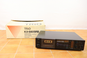 TRIO KX-880SR トリオ ステレオ カセットデッキ オーディオ機器 箱付き 004JLCJO29