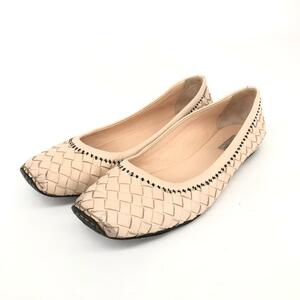 ◆BOTTEGA VENETA ボッテガヴェネタ イントレチャート パンプス 37◆ ピンク レザー レディース 靴 シューズ shoes