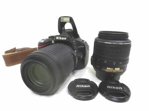◆良品 Nikon ニコン 一眼レフ デジタルカメラ D5100 ダブルズームキット DX VR AF-S NIKKOR 18-55mm F3.5-5.6G/55-200mm F4.5-5.6G ED