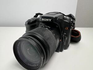 【5/105E】SONY デジタル一眼レフカメラ DSLR-A100 レンズ DT 3-5-5.6/18-70 0.38m/1.3ft 動作未確認