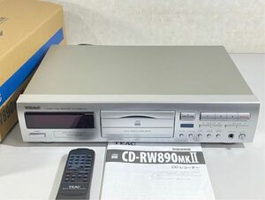 e8574 TEAC ティアック CD-RW890MKⅡ CDプレーヤー CDレコーダー 元箱/リモコン/取説付