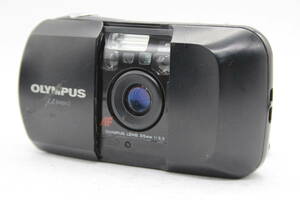 【返品保証】 オリンパス Olympus μ ブラック AF 35mm F3.5 コンパクトカメラ s6415