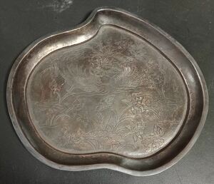 中国唐代 宋代 銀皿 水鳥 銀製品 唐物 茶皿 骨董 古美術品 時代器 古道具 金属工芸