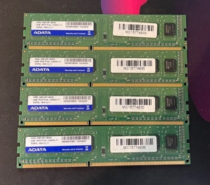 W118☆ I・O DATA DDR3L PC3L-12800U-11 4GB×4 計16GB デスクトップ用メモリ Memory メモリー 動作確認済み 