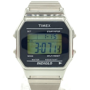 〇〇 TIMEX タイメックス Supreme シュプリーム コラボ クォーツ 腕時計 TW2U03500 シルバー やや傷や汚れあり
