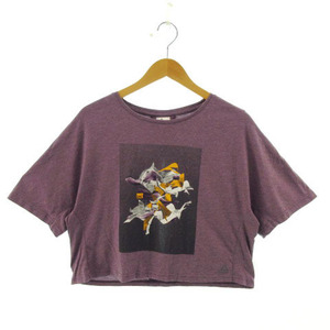 リーボック Reebok SPEEDWICK Tシャツ 半袖 プリント エクササイズ フィットネス パープル 紫 OT レディース