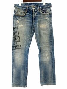 HYSTERIC GLAMOUR ヒステリックグラマー ダメージ加工 ヴィンテージ加工 デニムパンツ size30/ライトブルー ■■◎☆ eab5 メンズ